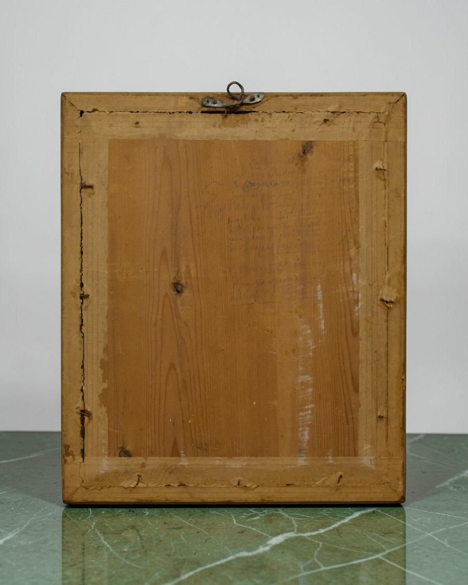 A. Ongaro – Interior Scene – Embroidery On Fabric – Italy 1867-photo-3